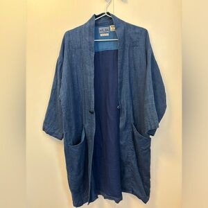 Pure Indigo Blue Blue Japan Linen Jacket